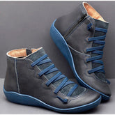 Spring Flat Shoes Female Casual Short Boots Fashion-BS00976-Veeddydropshipping
